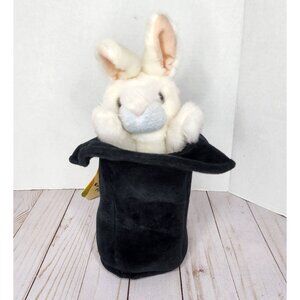 Folkmanis Rabbit In Hat Hand Puppet New with Tag